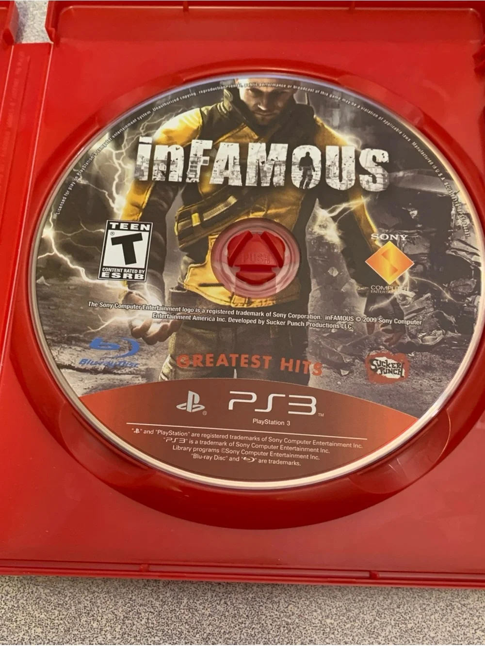 inFAMOUS (Sony PlayStation 3- PS3) - Greatest Hits CIB Complete - Picture 3 of 5